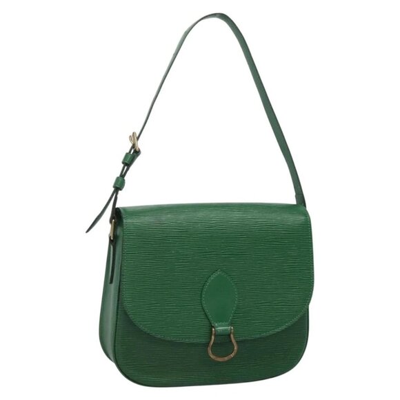 LOUIS VUITTON Epi Saint Cloud GM Shoulder Bag Green - Picture 1 of 16